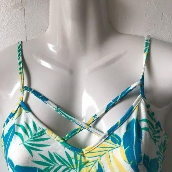 Poof New York Spaghetti Strap Crop top Blue - Picture 6 of 8